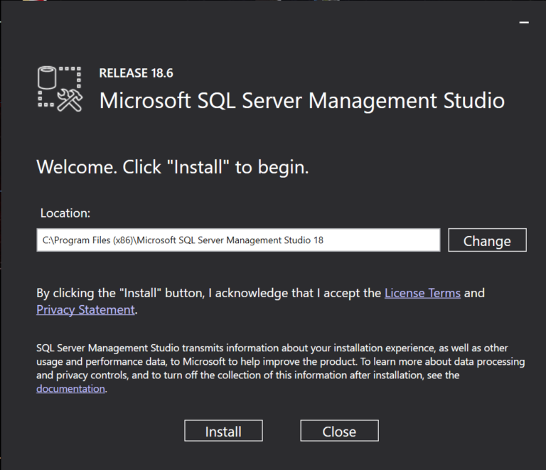 Install Sql Server Express 2019